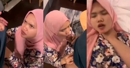 Jilbab Pink Baru Pertama Kali Nyepong Katanya